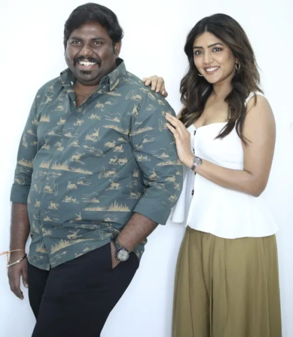 Actress Eesha Rebba and actor Harsha Chemudu About 3 Roses