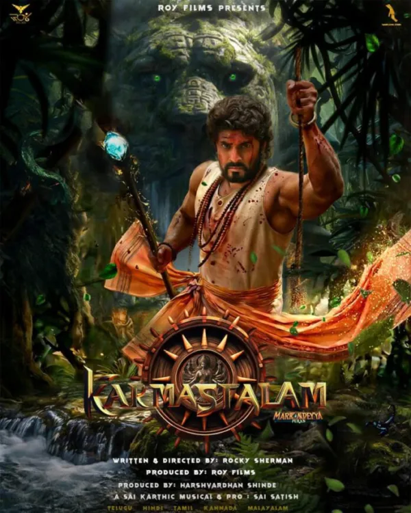 Arvind Krishna's Intense Karmastalam Poster and Making Video Hint at a Visually Striking Mythic Spectacle