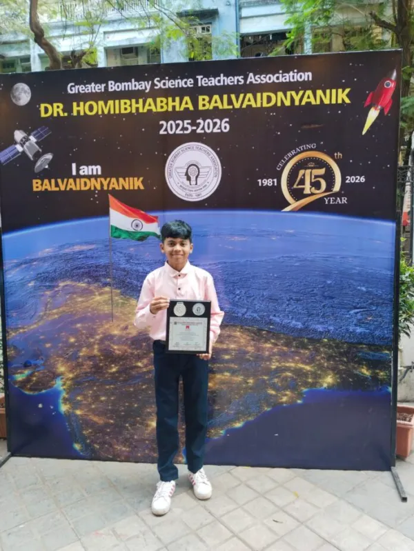 मंडणगडच्या अर्थव हलगवार याने मिळवीला बाल वैज्ञानीक बनण्याचा मान