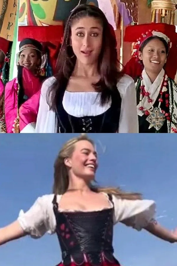'Geet Did It First' Internet Says Margot Robbie's Wuthering Heights Dress Is Copied From Kareena's Jab We Met