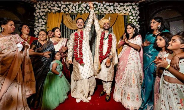 ಮೊದಲ ಬಾರಿಗೆ ಹಿಂದೂ ಸಂಪ್ರದಾಯ ಮೂಲಕ ದಾಂಪತ್ಯ ಜೀವನಕ್ಕೆ ಗೇ ಕಪಲ್ಸ್‌!