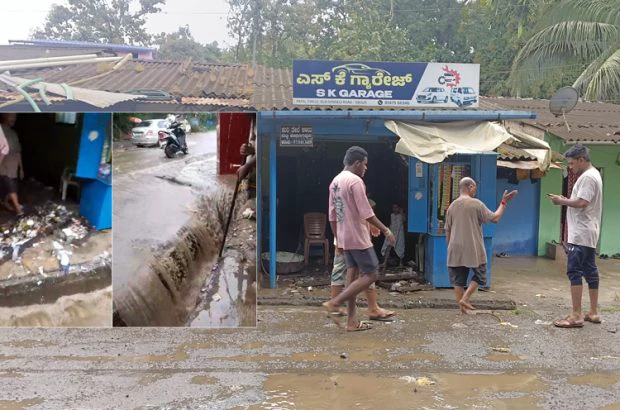 Heavy Rain: ದಾಂಡೇಲಿಯಲ್ಲಿ ವ್ಯಾಪಕ ಮಳೆ. ಅಂಗಡಿ, ಮನೆಗಳಿಗೆ ನುಗ್ಗಿದ ಕೊಳಚೆ ನೀರು