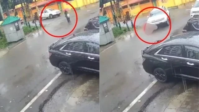 कार से कुचली युवती की हुई दर्दनाक मौत, वारदात सीसीटीवी कैमरे में कैद कार से कुचली युवती की हुई दर्दनाक मौत, वारदात सीसीटीवी कैमरे में कैद