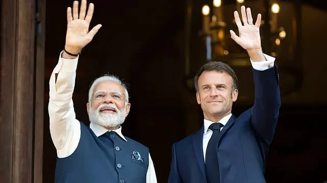 ভারত-ফ্রান্স কৌশলগত সম্পর্ক জোরদারে মুম্বইয়ে মোদী-ম্যাক্রোঁ বৈঠক