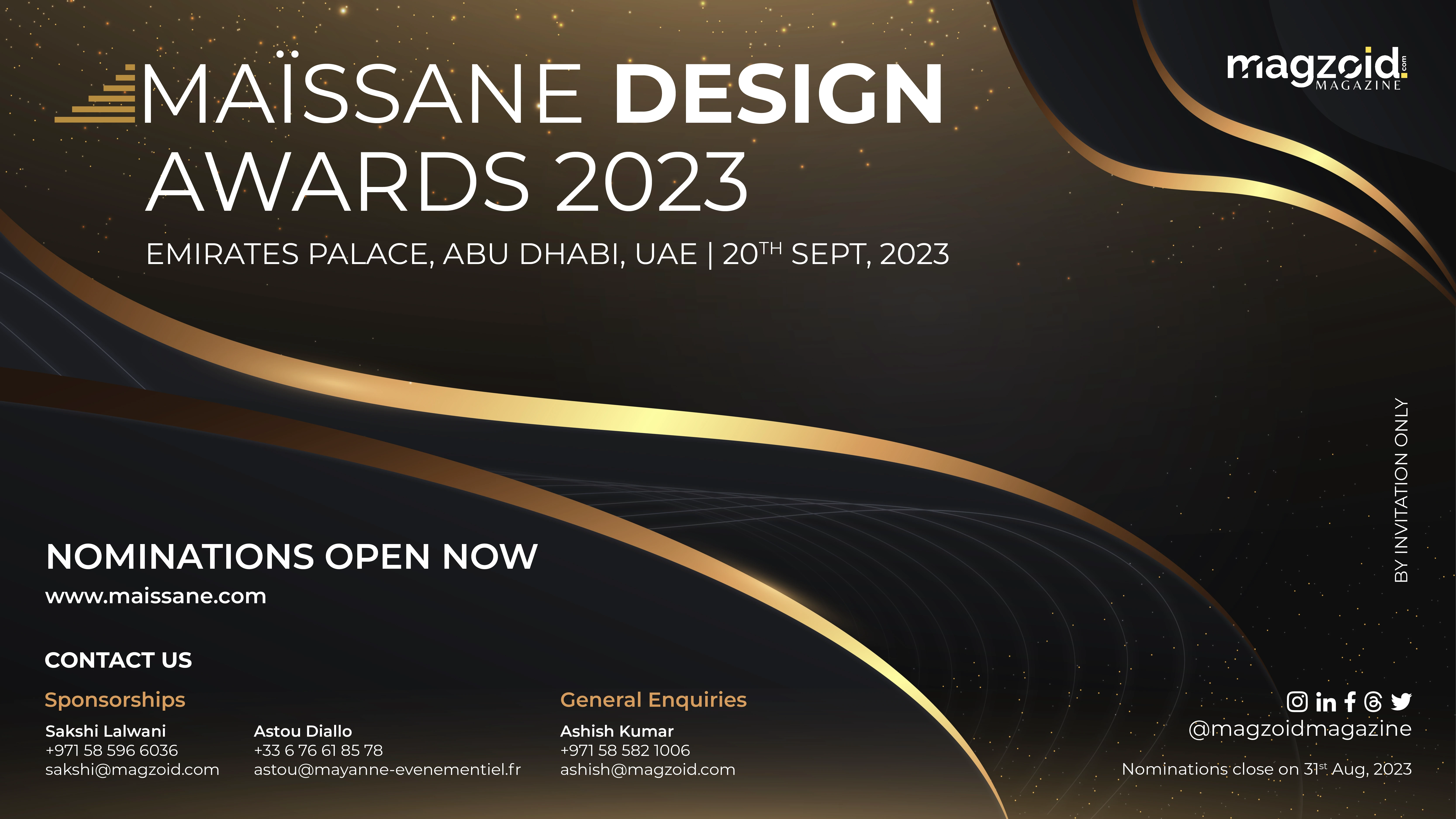 Maïssane Design Awards 2023: Celebrating Design Excellence in the UAE
