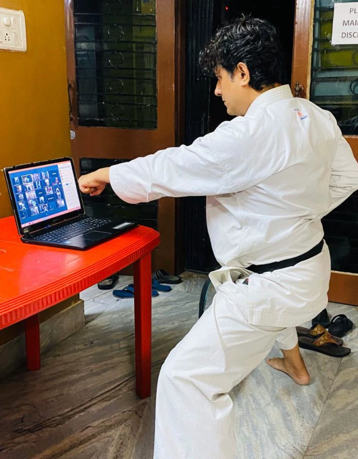 Hanshi Premjit Sen has conducted an online workshop on Importance of Karate during the pandemic