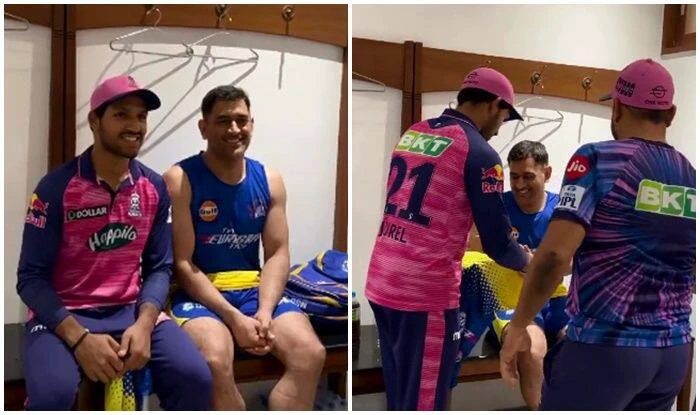 IPL 2022: MS Dhoni Signs Jerseys of RR Players; CSK Captain's Heartwarming Gesture Goes Viral | WATCH VIDEO
