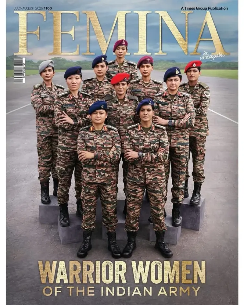 Assam's First Female Paratrooper, Major Dwipannita Kalita Graces The Cover of Femina India