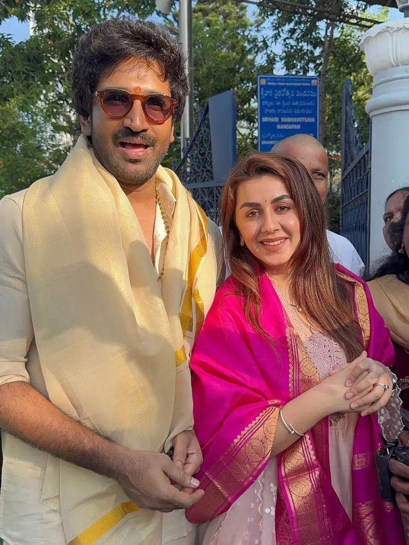 Aadhi Pinisetty-Nikki Galrani : శ్రీవారిని దర్శించుకున్న ఆదిపినిశెట్టి దంపతులు..
