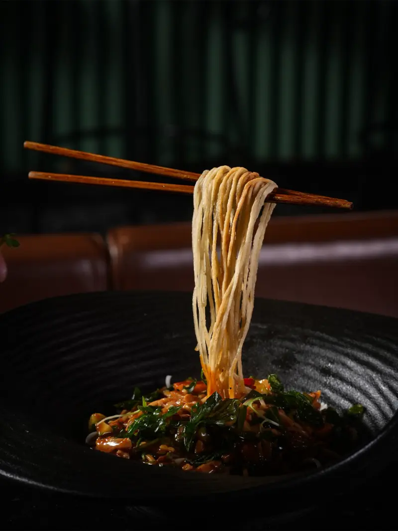 What's hot: The flying noodles at Koyo