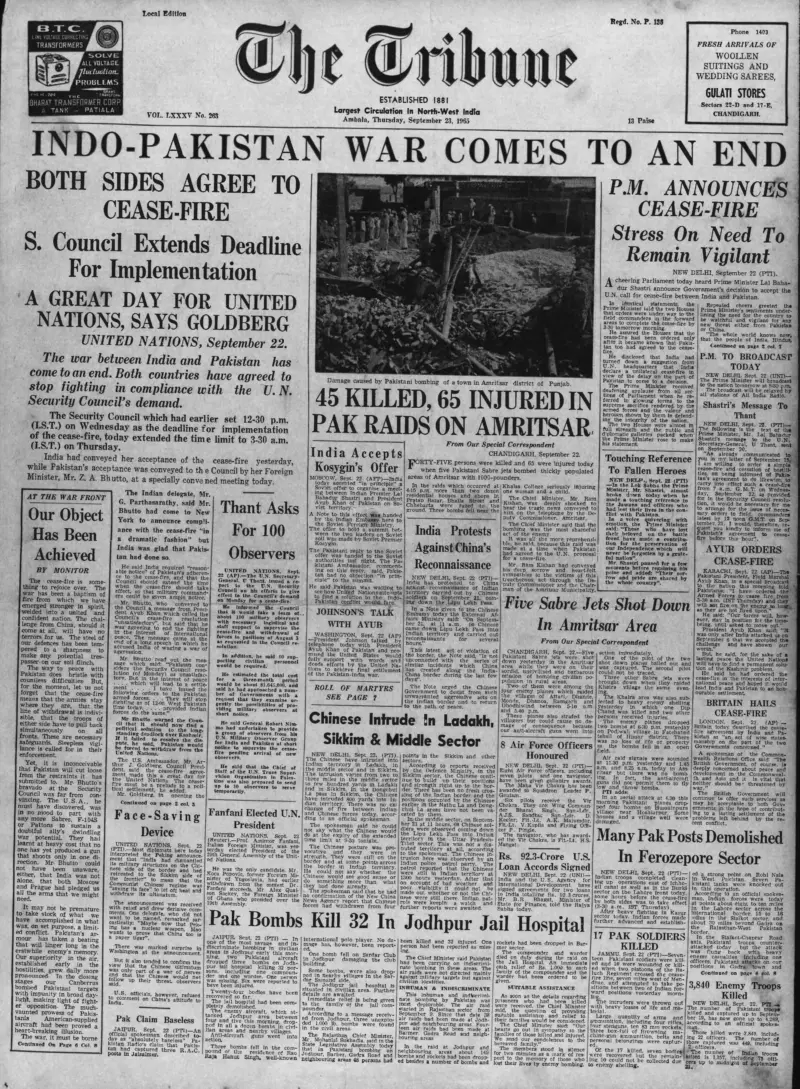 60 years after 1965 war