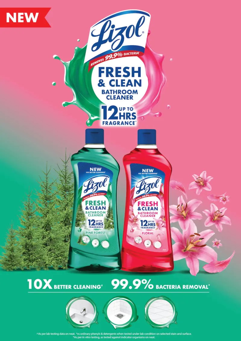 Lizol Enters Bathroom Cleaning Category with the Launch of Lizol Fresh and Clean Bathroom Cleaner