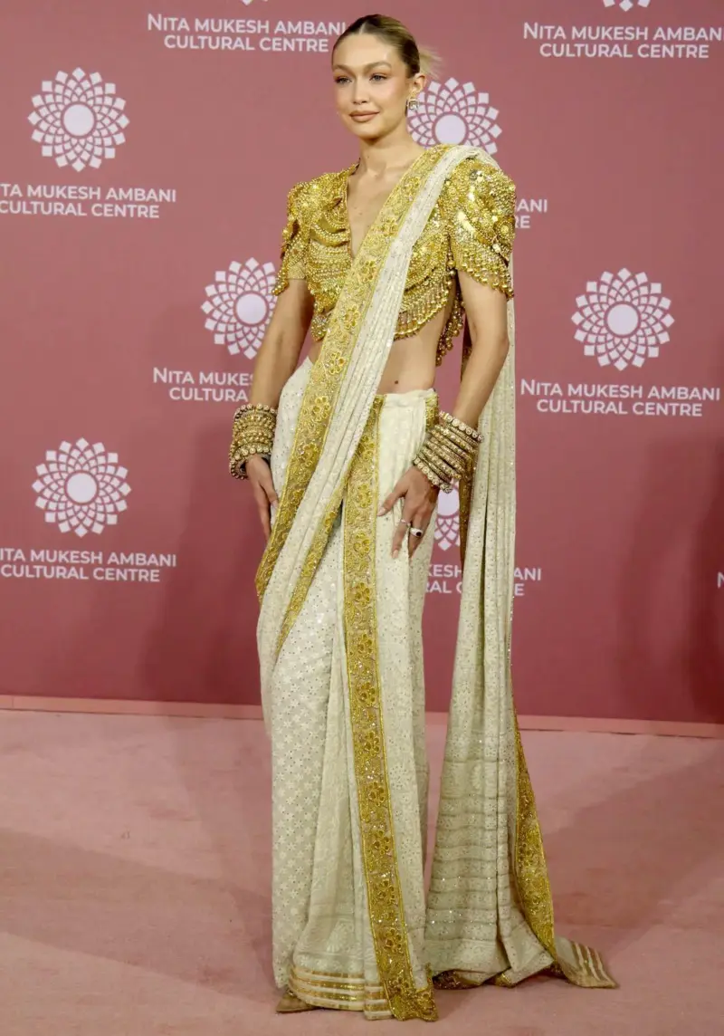 Cannes: Urvashi Recreated Gigi Hadid's Sari Look
