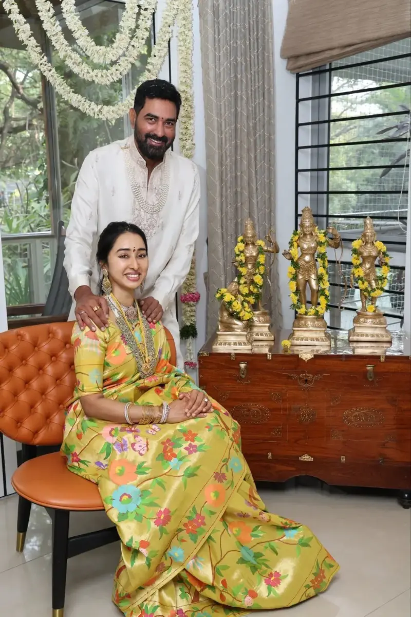 Wedding Photos of Director Krish and Priti Challa