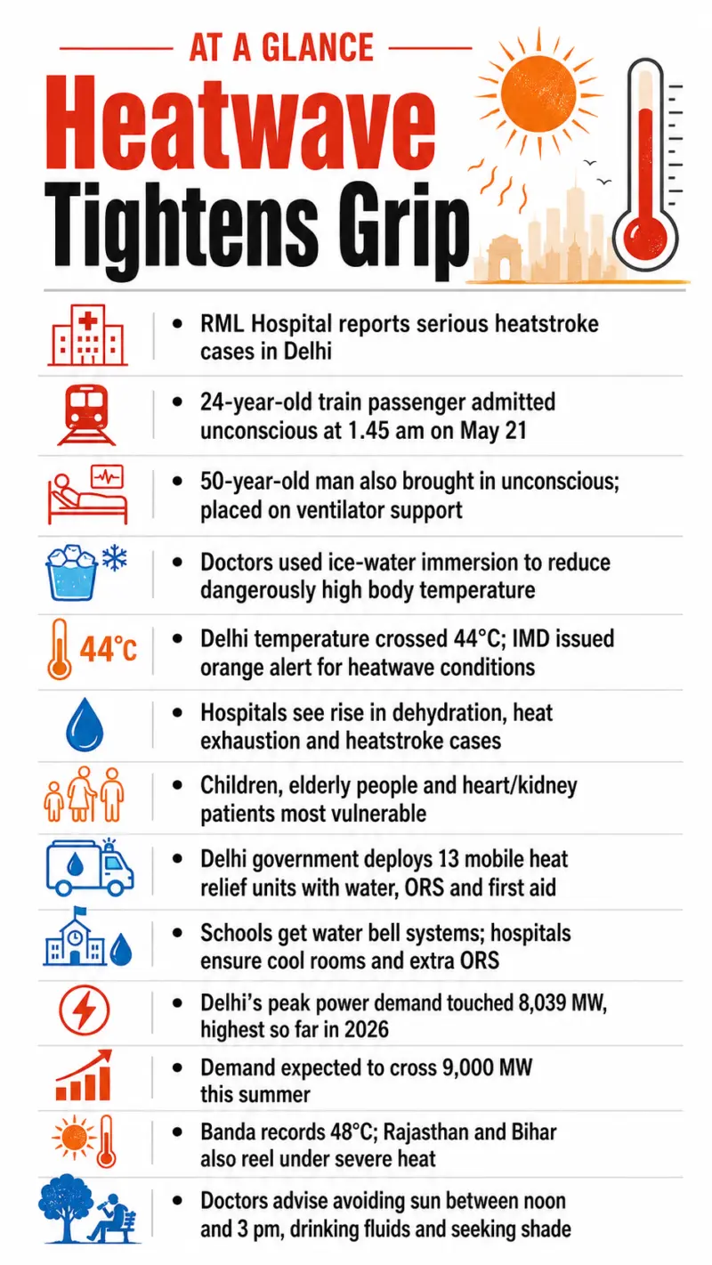 Delhi heatwave triggers heatstroke alarm, power demand surge