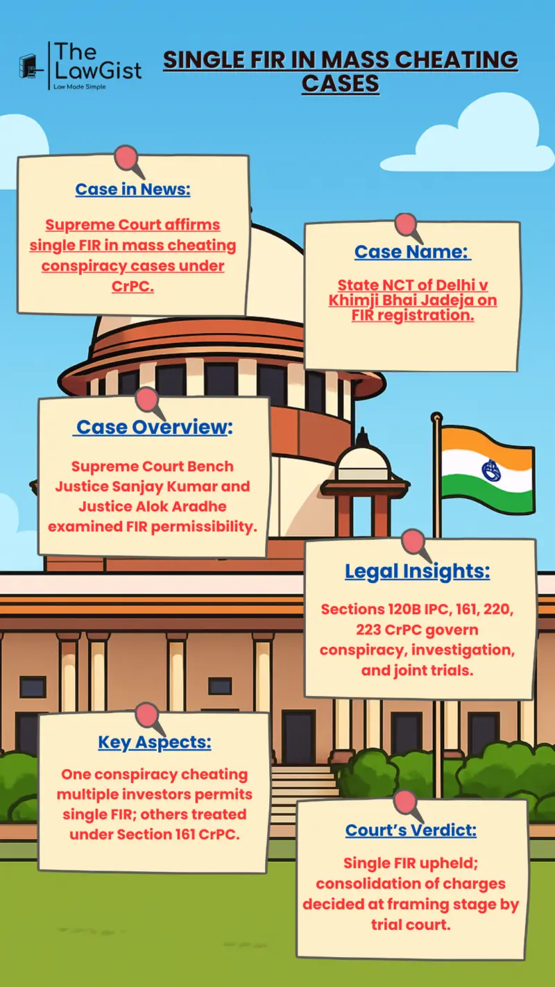 SINGLE FIR IN MASS CHEATING CASES