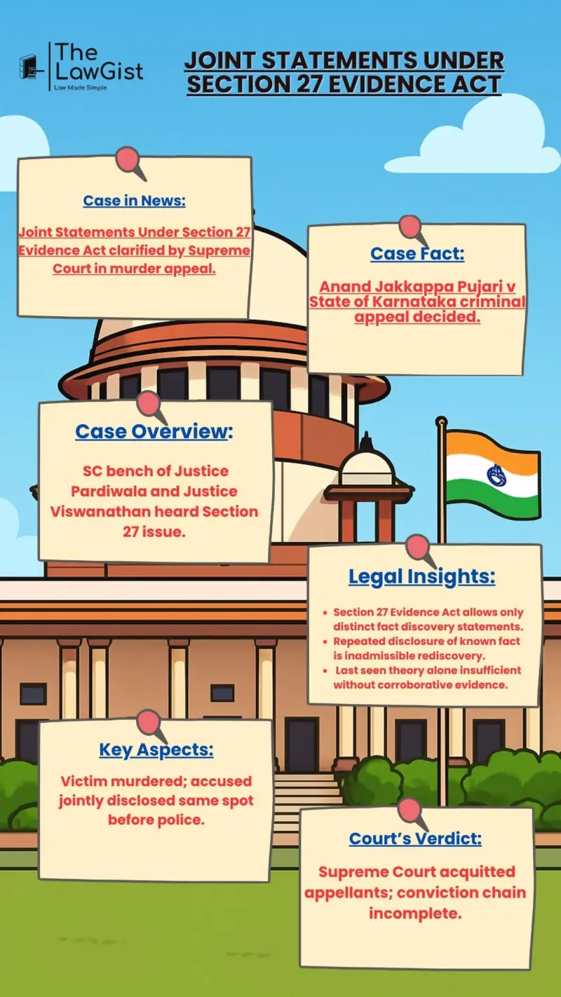 JOINT STATEMENTS UNDER SECTION 27 EVIDENCE ACT