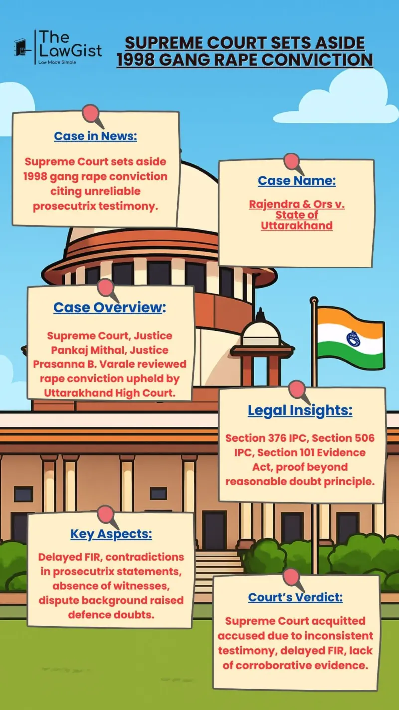 SUPREME COURT SETS ASIDE 1998 GANG RAPE CONVICTION