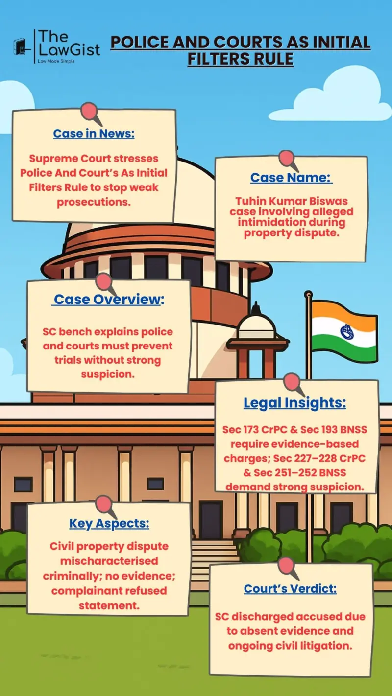 POLICE AND COURTS AS INITIAL FILTERS RULE