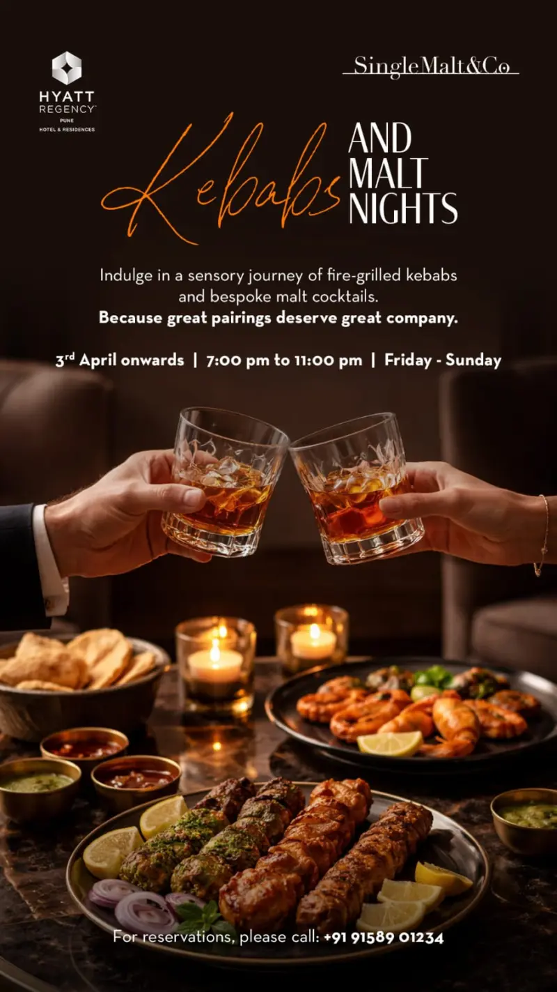 Kebabs & Malt Nights Arrive at Single Malt & Co., Hyatt Regency Pune & Residences