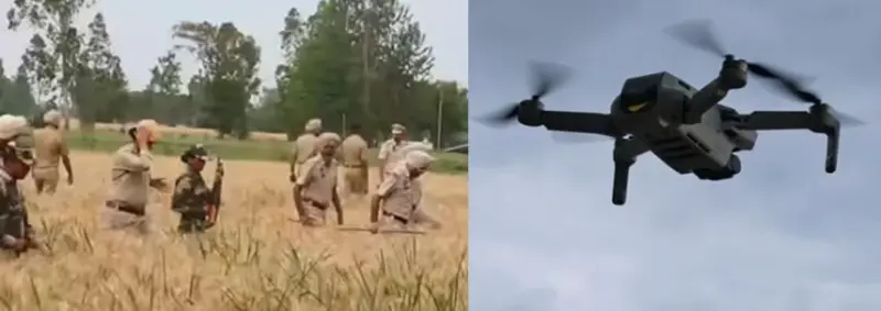 GURDASPUR ਇਲਾਕੇ 'ਚ PAKISTAN ਤੋਂ ਆਇਆ DRONE