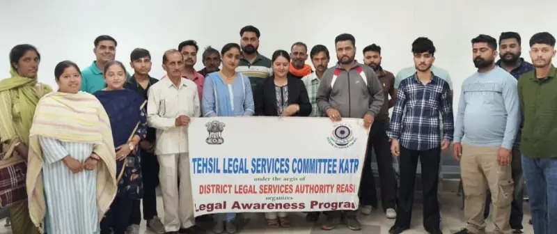Legal awareness programs held in different parts of Reasi