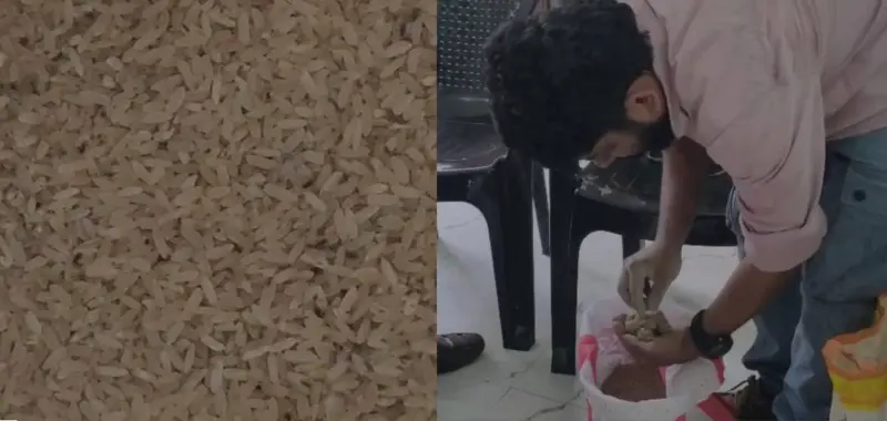 റേഷൻകടയില്‍ നിന്നും ലഭിച്ചത് ചെള്ള് നിറഞ്ഞതും മാലിന്യം കലര്‍ന്നതുമായ അരി; ഭക്ഷ്യയോഗ്യമല്ലാത്ത അരി നല്‍കിയെന്ന് പരാതി