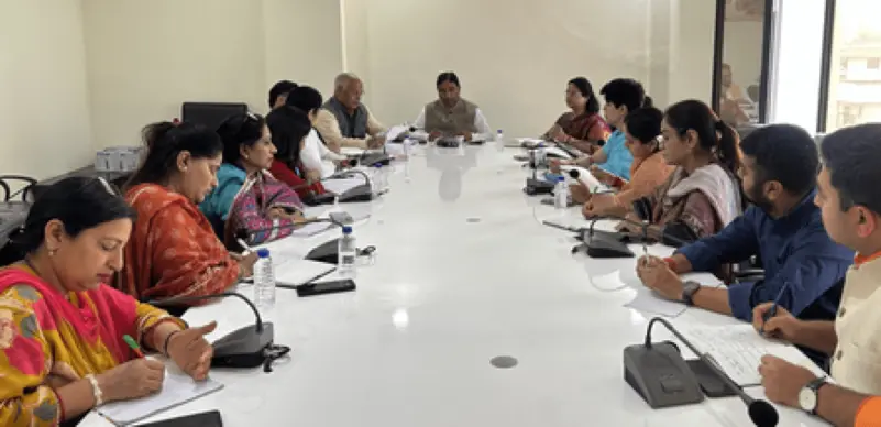 BJP Leaders Review Organizational Programs, Emphasize Womens Empowerment
