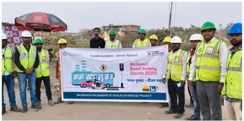 Assam: Road safety drive held along Majirgaon-Palashbari project corridor
