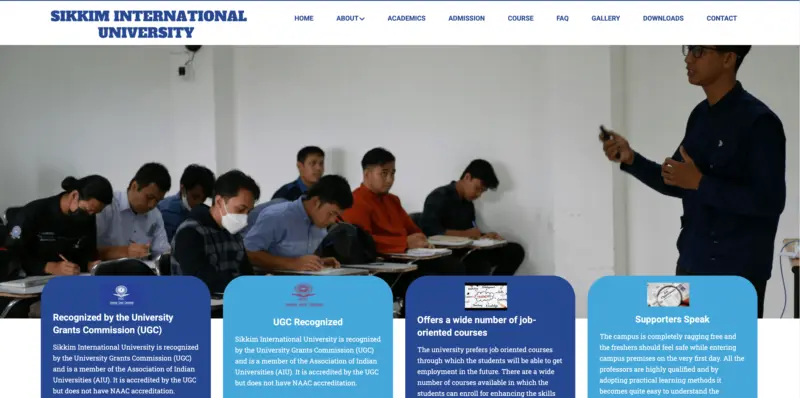 Sikkim Int'l University non-functional for four years, trail leads to Manipur