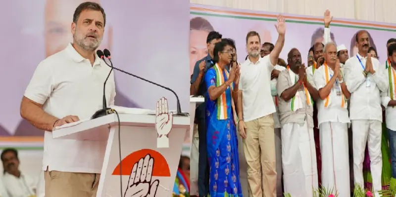 துணைநிலை ஆளுநர் அல்ல.புதுச்சேரி மண்ணின் மைந்தர்களே ஆள வேண்டும் : ராகுல் அனல் பறக்க பேச்சு!