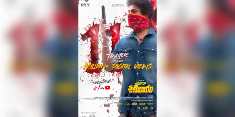 'Saripodhaa Sanivaaram' trailer breaks internet, promises an action entertainer