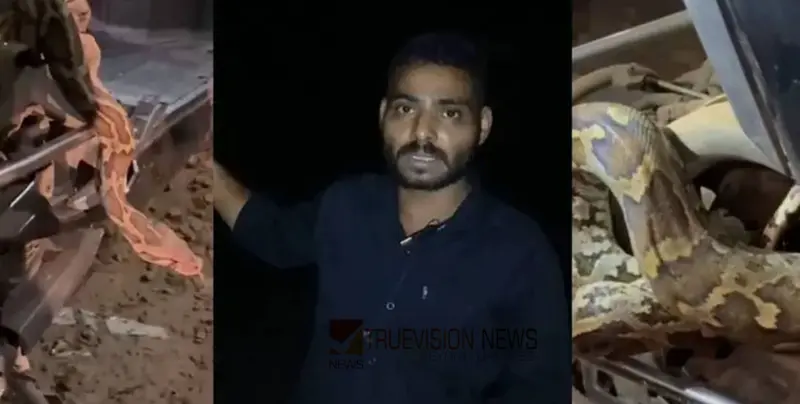 കുറ്റ്യാടി ചുരത്തില്‍ സ്കൂട്ടറിനുള്ളില്‍ പെരുമ്പാമ്പ്; യുവാവ് നടുറോഡില്‍ കുടുങ്ങിയത് മൂന്നര മണിക്കൂര്‍