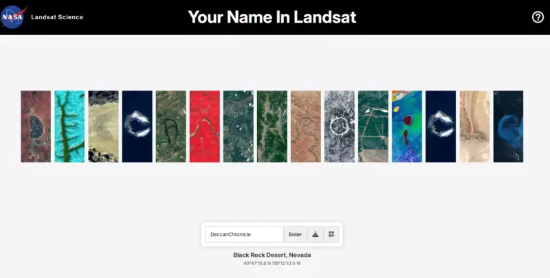 NASA's New Tool Lets You Spell Your Name Using Satellite Images of Earth