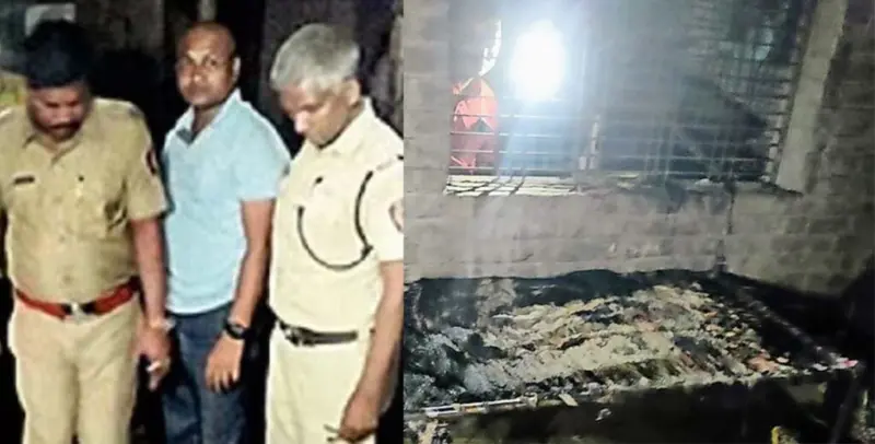 हृदयद्रावक! आईला मिठी मारलेल्या दोन्ही चिमुकल्यांचा होरपळून मृत्यू.