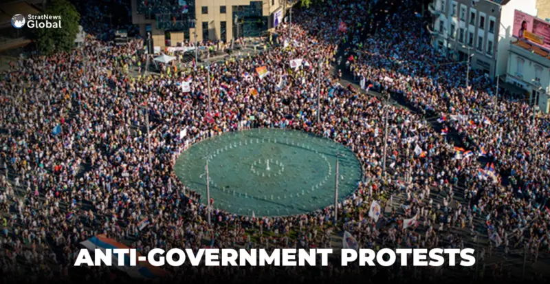 Serbian Students, Opposition Protest In Belgrade Demanding Snap Elections