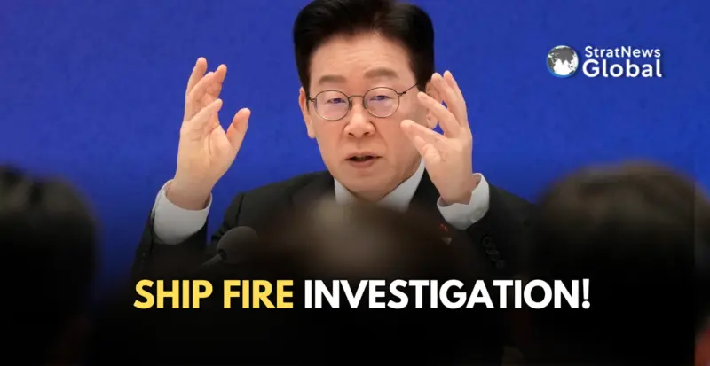 South Korea To Probe Ship Fire In Strait Of Hormuz After Trump Blames Iran