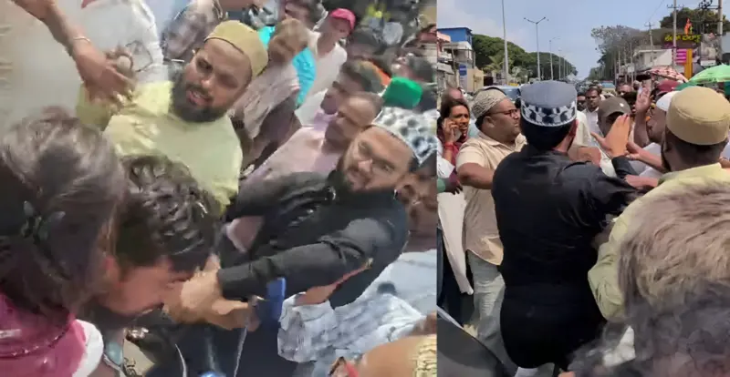 Hindu couple brutally assaulted by a Muslim mob over a minor dispute