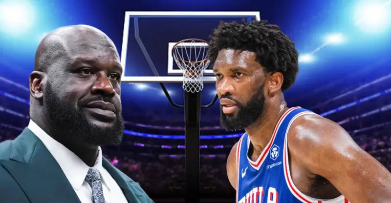 Shaquille O'Neal Gives Joel Embiid His Flowers After Dominant Game 7 Performance: "I Salute You"