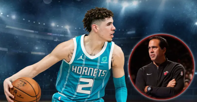 Erik Spoelstra Fumes at LaMelo Ball's 'Dangerous Play' Against Bam Adebayo