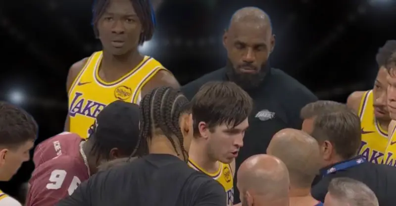 OKC Players Seen Laughing at Lakers After Heated Discussion With Referees Post Game