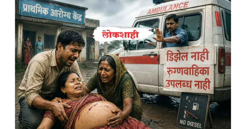 हृदयद्रावक : रुग्णवाहिका नाकारल्याने बाळ पोटातच..