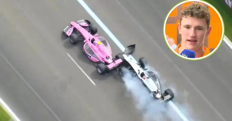VIDEO - Alex Dunne's disastrous collision with team-mate sparks chaos in Formula 2 Melbourne showdown