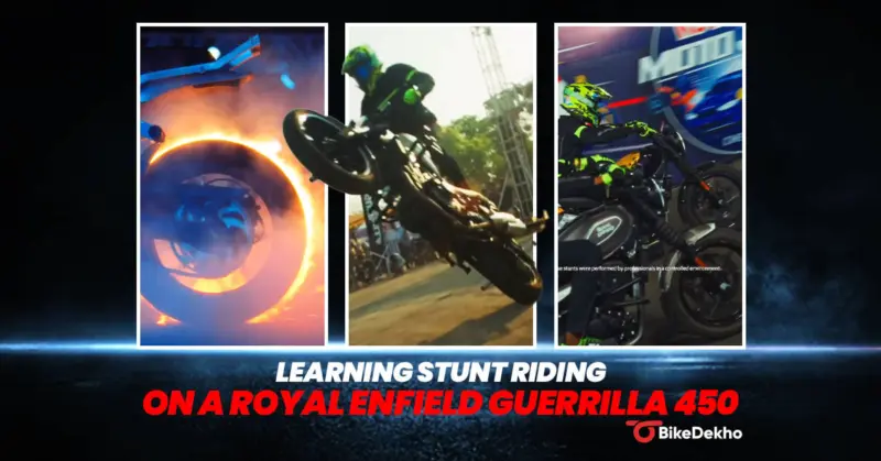 Learning Stunt Riding On A Royal Enfield Guerrilla 450 At Red Bull Moto Jam 2025