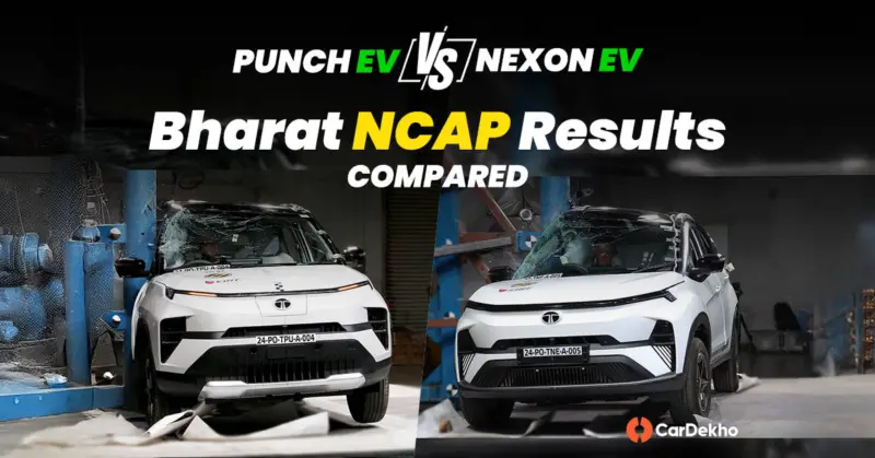 Tata Nexon EV vs Tata Punch EV: Bharat NCAP Crash Test Results Compared