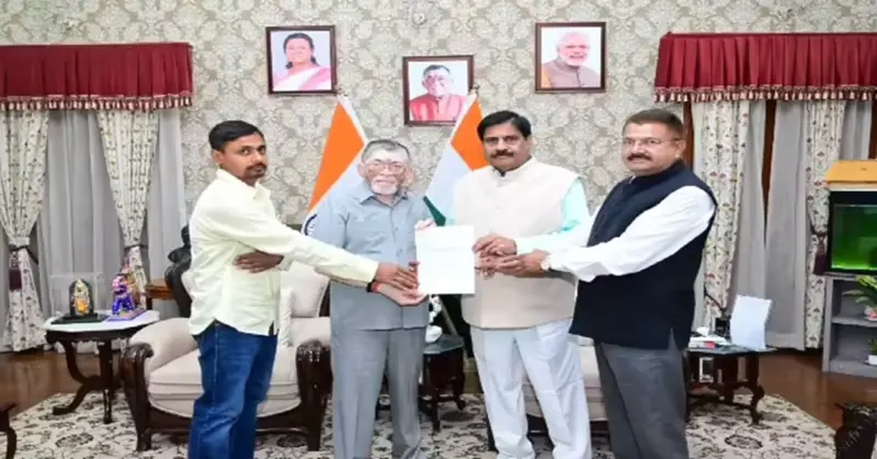 विस्थापितों की समस्याओं को लेकर विधायक की पहल, राज्यपाल को सौंपा ज्ञापन