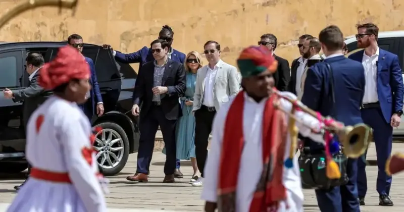 Marco Rubio Visits Amer Fort In Jaipur, Receives Traditional Rajasthani Welcome