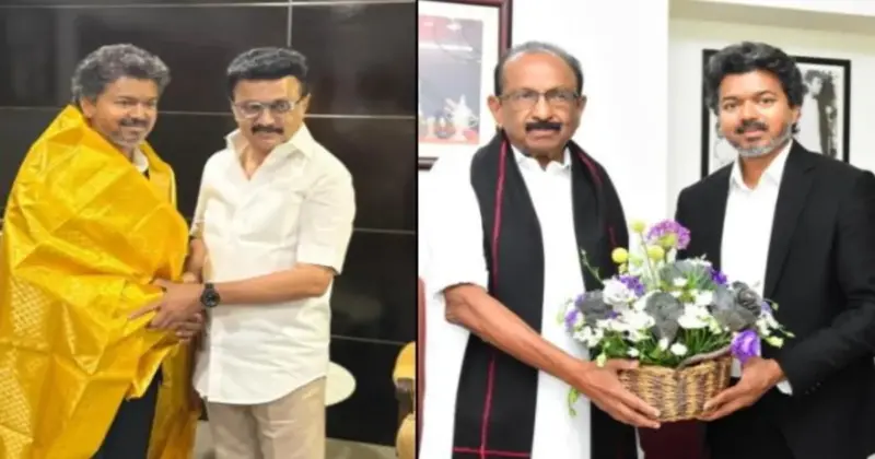 Tamil Nadu CM Vijay Meets MK Stalin and Vaiko Ahead of Crucial Assembly Floor Test