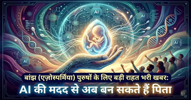 बांझ (एज़ोस्पर्मिया) पुरुषों के लिए बड़ी राहत भरी खबर: AI की मदद से अब बन सकते हैं पिता