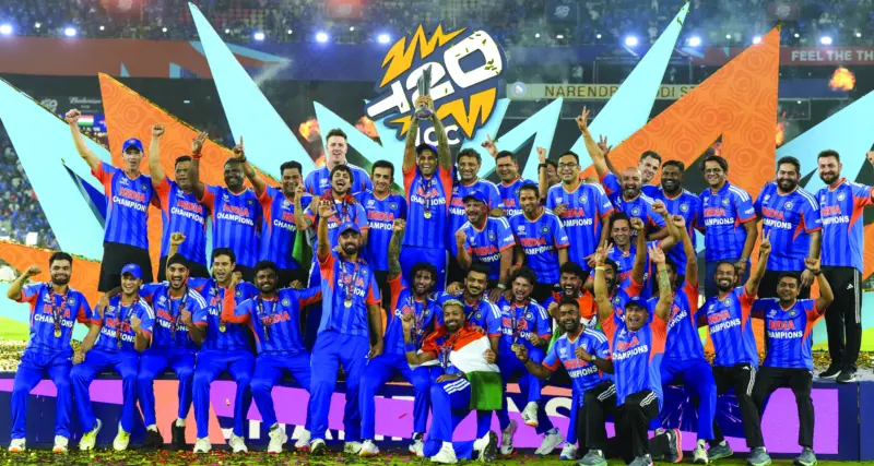 India complete demolition act, win third T20 World Cup title